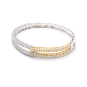 18kt. TT Dia approx. 4.74ct. TW Bangle