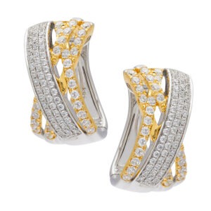 18kt TT Dia approx. 1.32ct earrings
